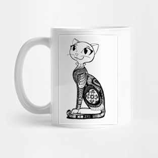 Cat with motifs Mug